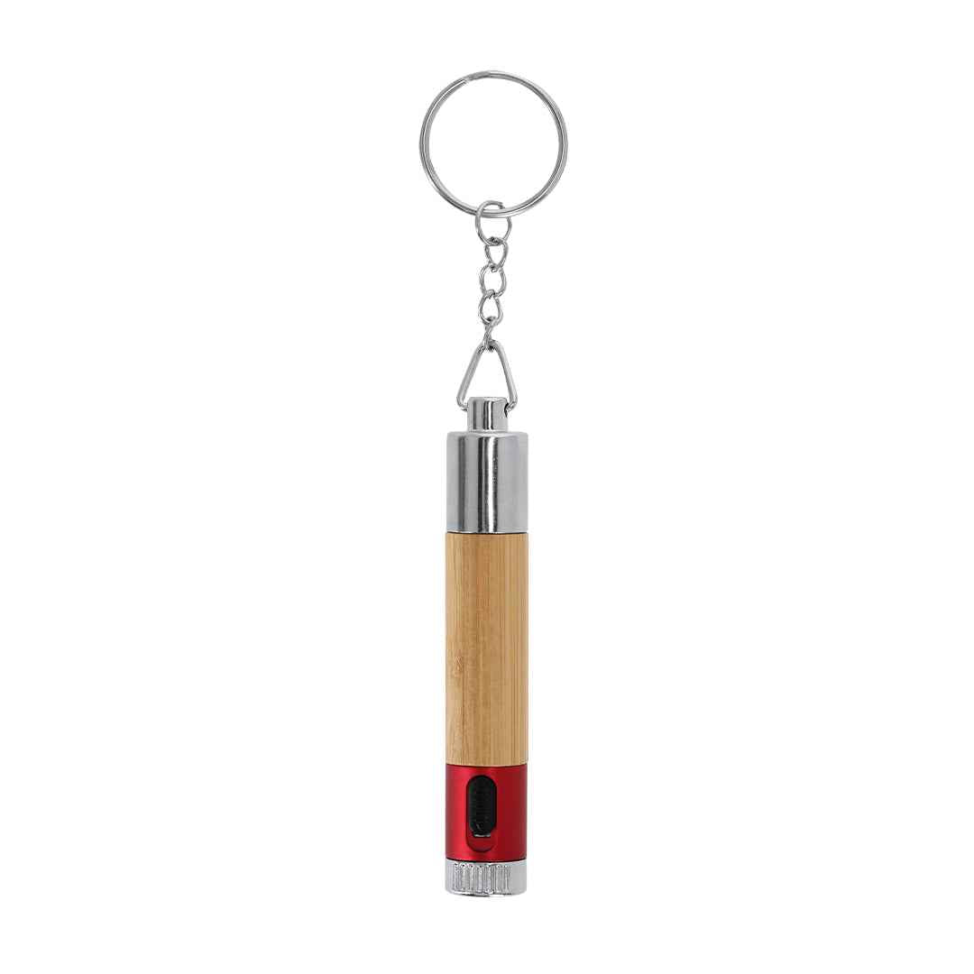 Nebula Pen with Flashlight – Bamboo Body Promotional Pen