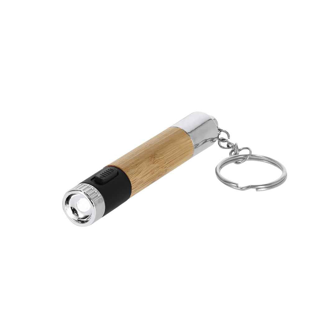 Nebula Pen with Flashlight – Bamboo Body Promotional Pen