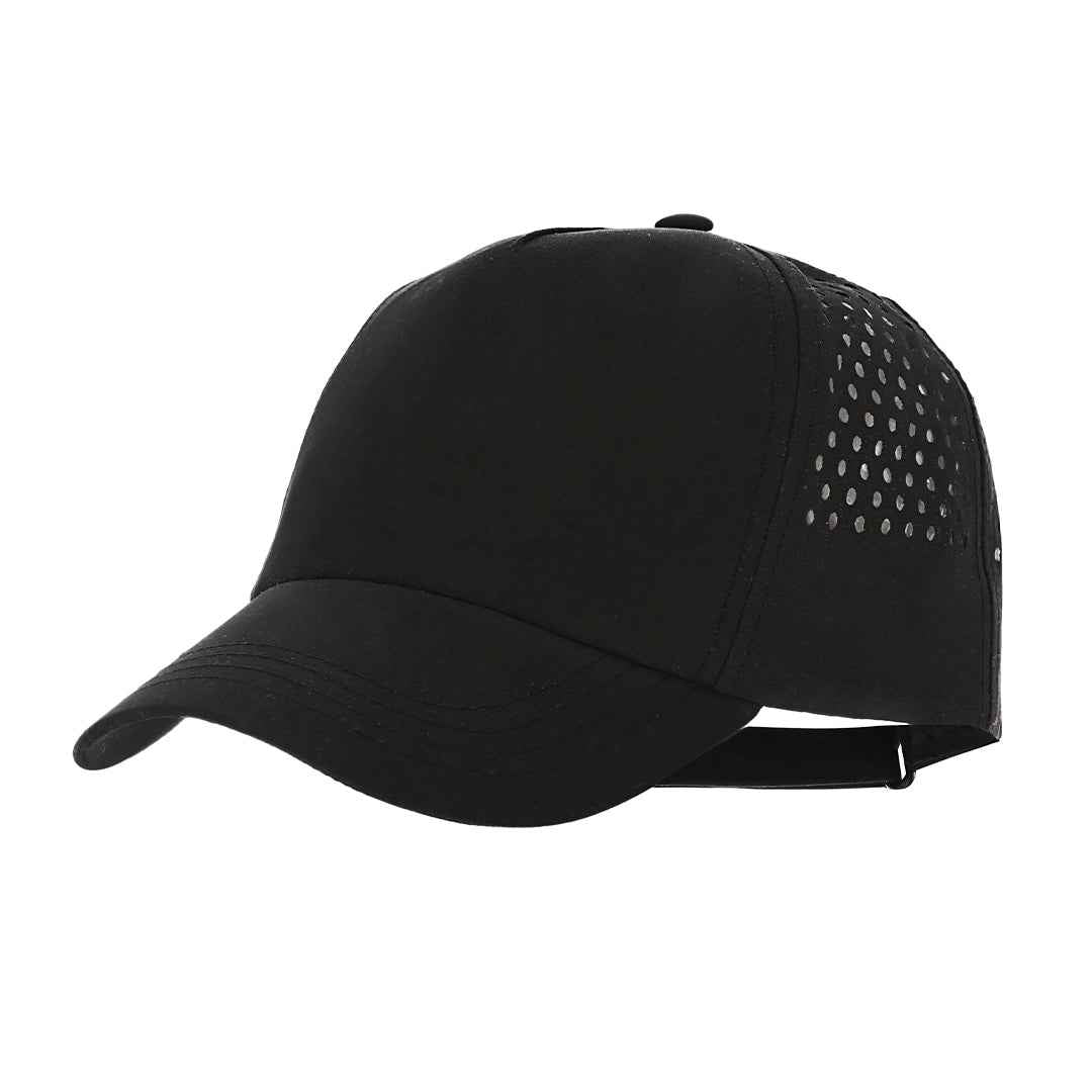 Ithaca Microfiber Cap – Breathable 5-Panel Cap with Adjustable Velcro