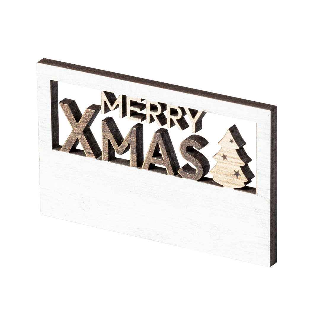 Lambet Wooden Christmas Magnet – Natural Wood Festive Decoration