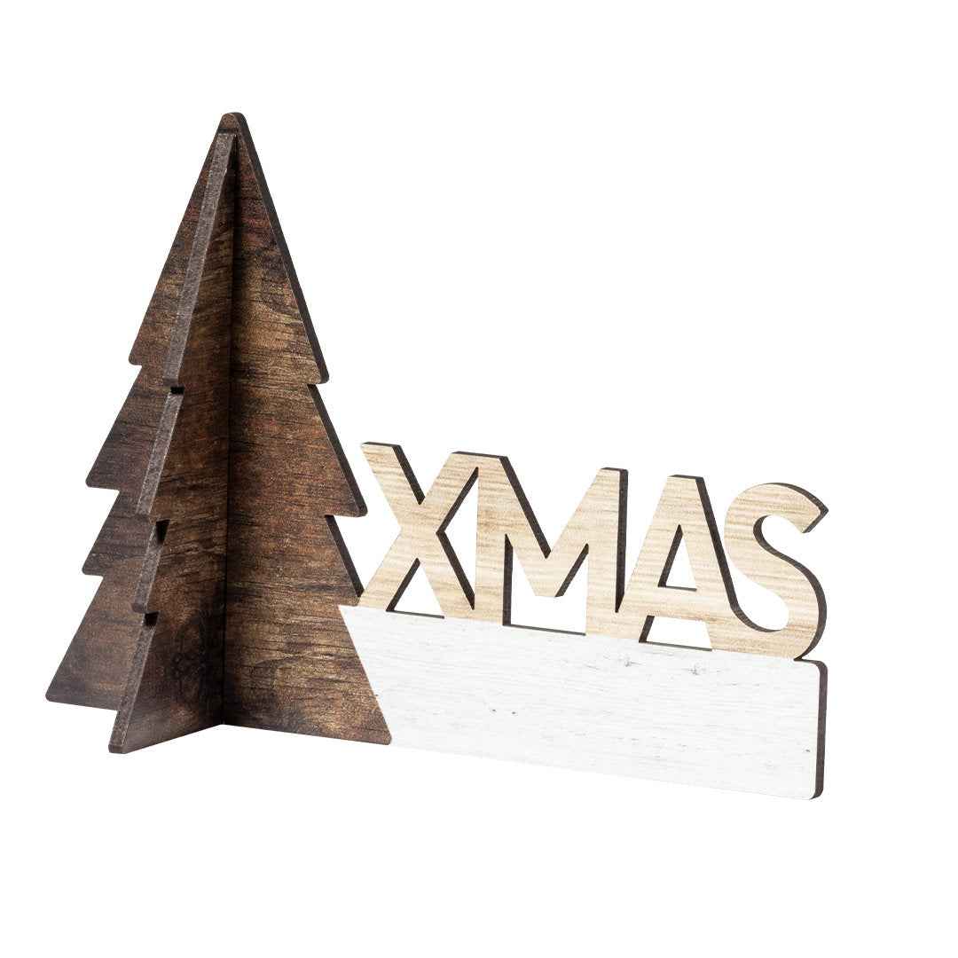 Gemind Wooden Christmas Ornaments – Natural Wood Festive Decorations