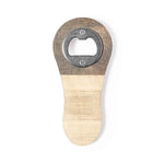 Samary Magnetic Opener – Natural Wood Finish with Branding Surface