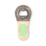 Samary Magnetic Opener – Natural Wood Finish with Branding Surface
