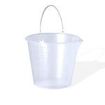 Manson 6L Bucket – Durable Transparent PP Bucket with Metal Handle