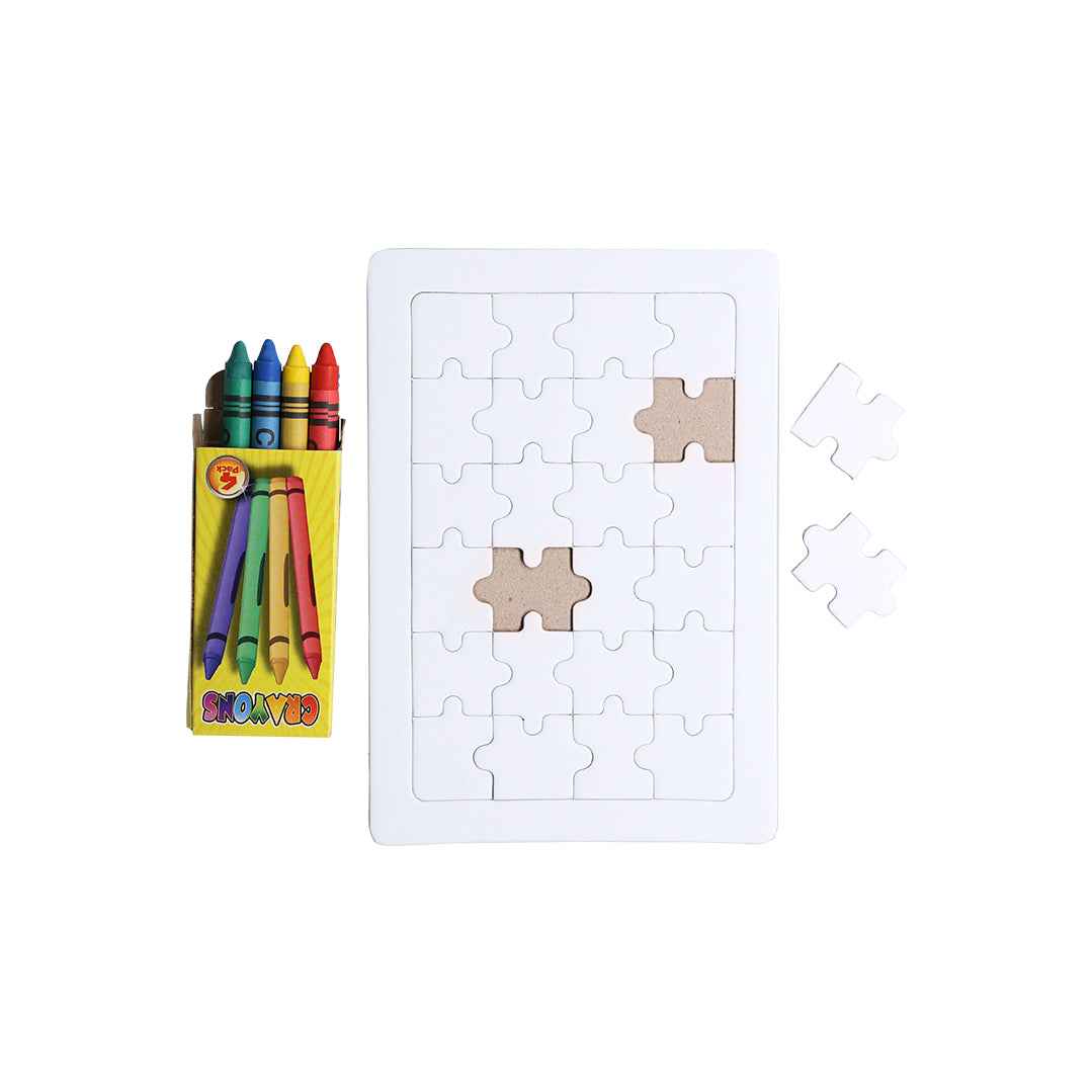 Zeta Puzzle - Fun 24-Piece Kids Puzzle with Crayons | Fou Tees Ireland