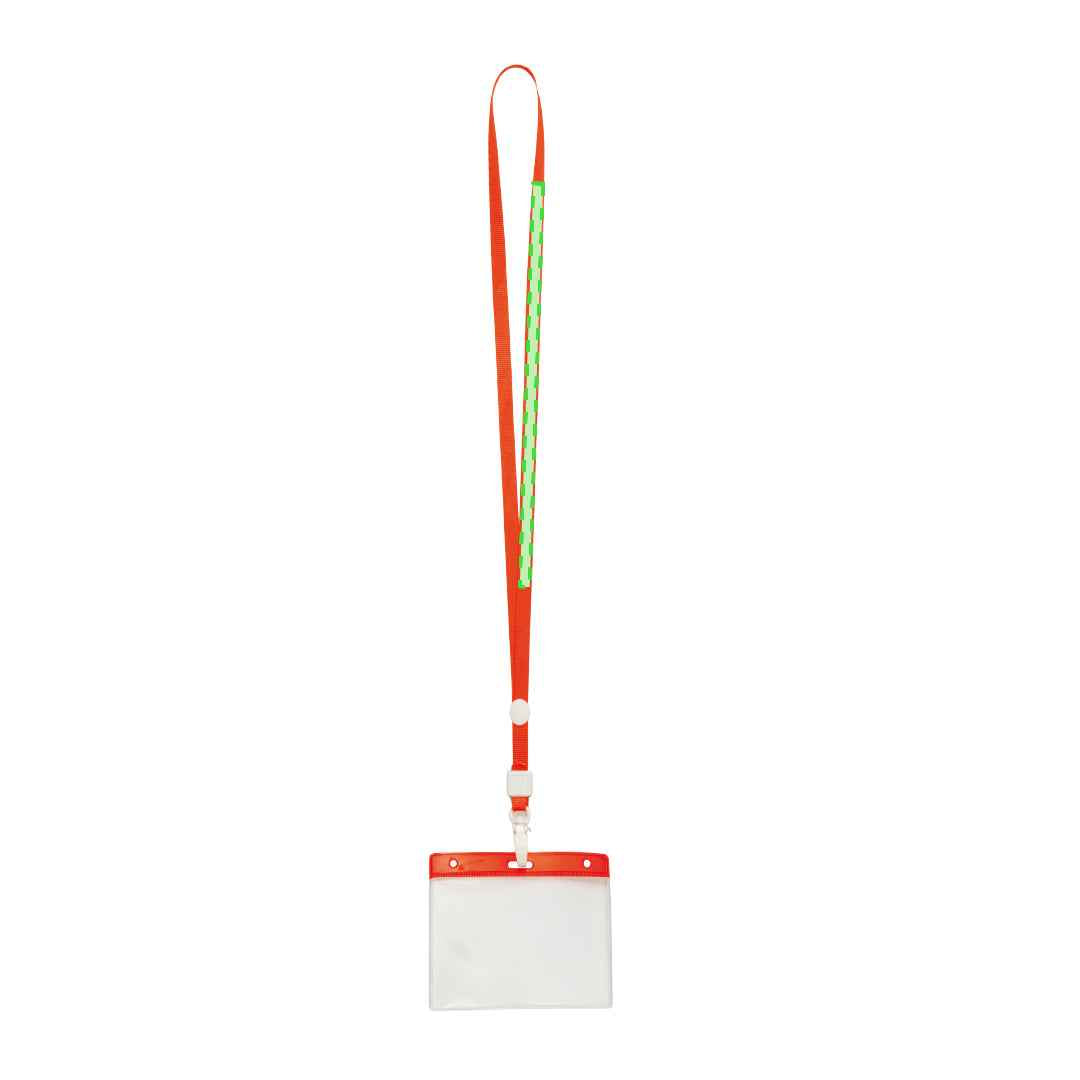 Maes Identifier with Lanyard – Durable PVC ID Badge with Carabiner Closure