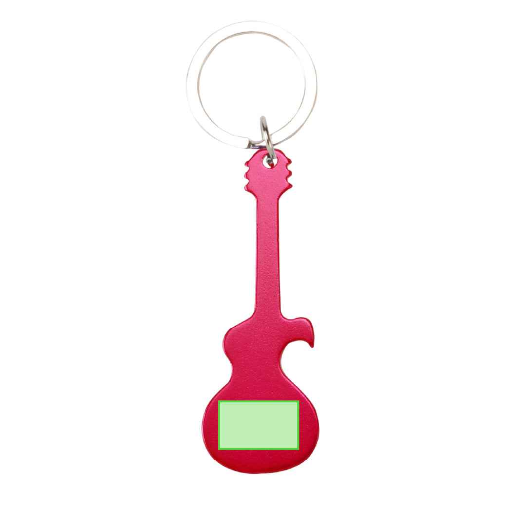 Singe Guitar-shaped Keychain – Durable Aluminium Promotional Gift