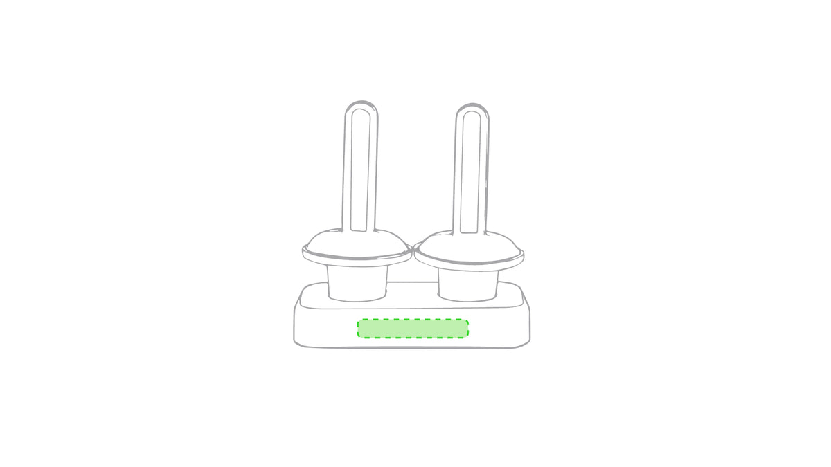 Thade Ice Cream Moulds - Set of 2 with Comfortable Handle and Support Tray