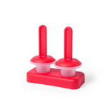 Thade Ice Cream Moulds - Set of 2 with Comfortable Handle and Support Tray