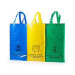 Lopack Recycling Bags - Durable Set of 3 for Organised Waste Disposal
