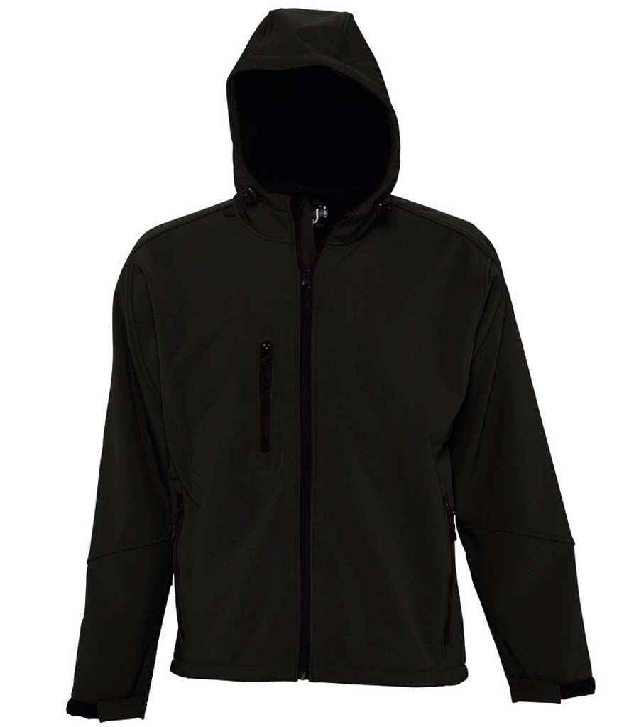 SOL'S Replay Hooded Soft Shell Jacket for Bulk Orders in Ireland Black 3XL