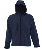 SOL'S Replay Hooded Soft Shell Jacket for Bulk Orders in Ireland French Navy 3XL