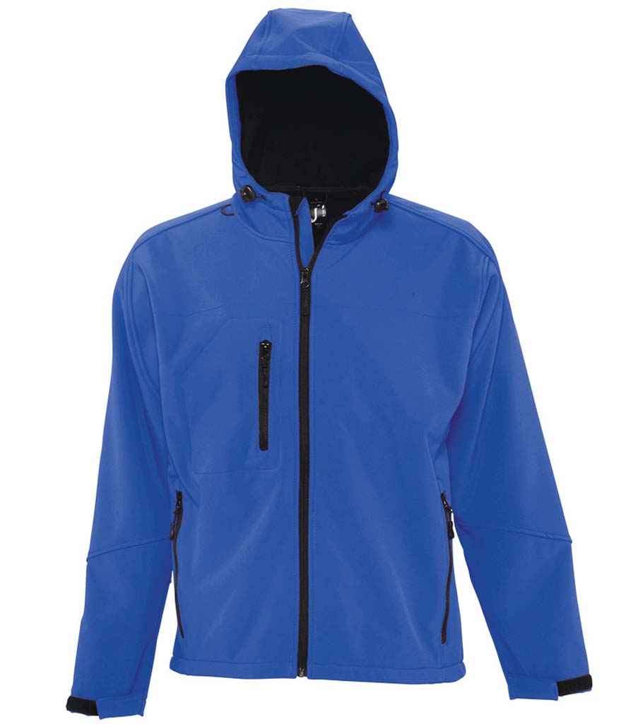 SOL'S Replay Hooded Soft Shell Jacket for Bulk Orders in Ireland Royal Blue 3XL