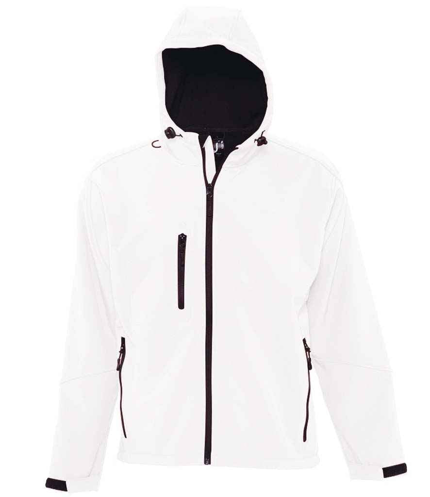 SOL'S Replay Hooded Soft Shell Jacket for Bulk Orders in Ireland White 3XL