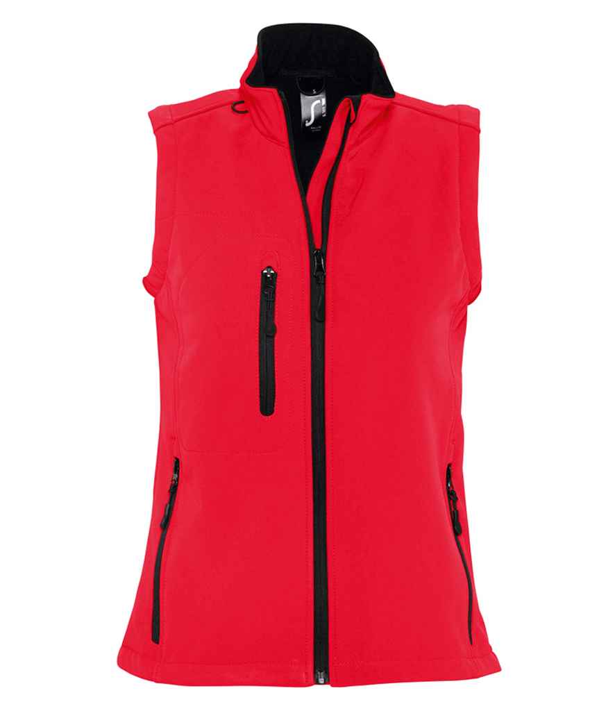 Ladies soft shell bodywarmer - SOL'S Ladies Rallye Soft Shell Bodywarmer Red XXL