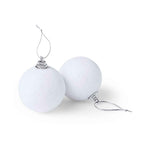 Yenkit Christmas Hanging Balls – Set of 6 Metallic Decorations