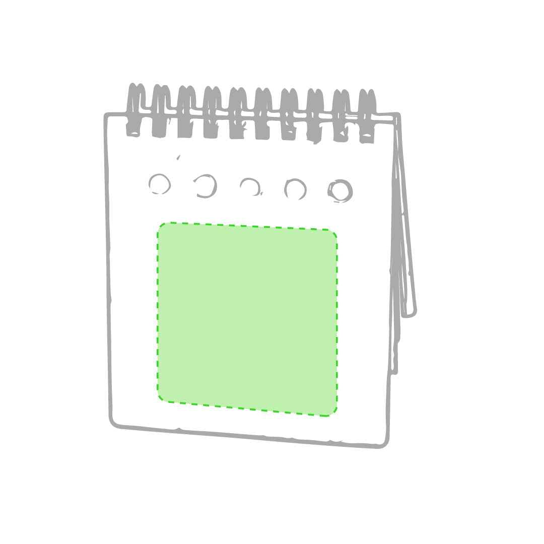 Diser Sticky Ring Notepad with Recycled Cardboard Pen - Fou Tees Ireland