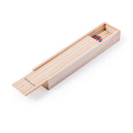 Mikado Wooden Skill Game - Classic Wooden Sticks Set in Wooden Box