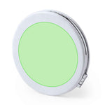Plumiax Folding Mirror – Elegant White PU Leather Compact Mirror