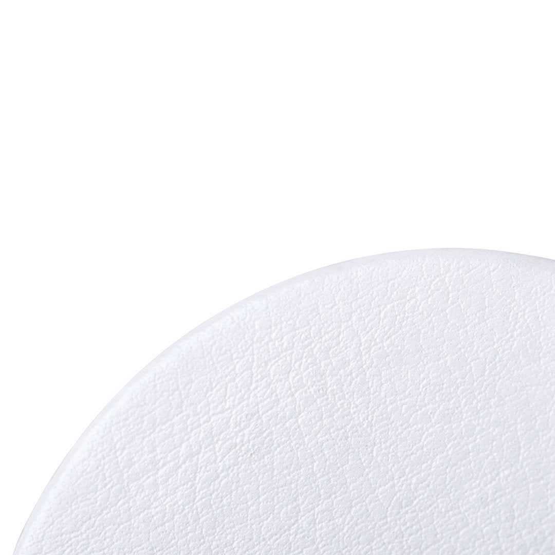 Plumiax Folding Mirror – Elegant White PU Leather Compact Mirror