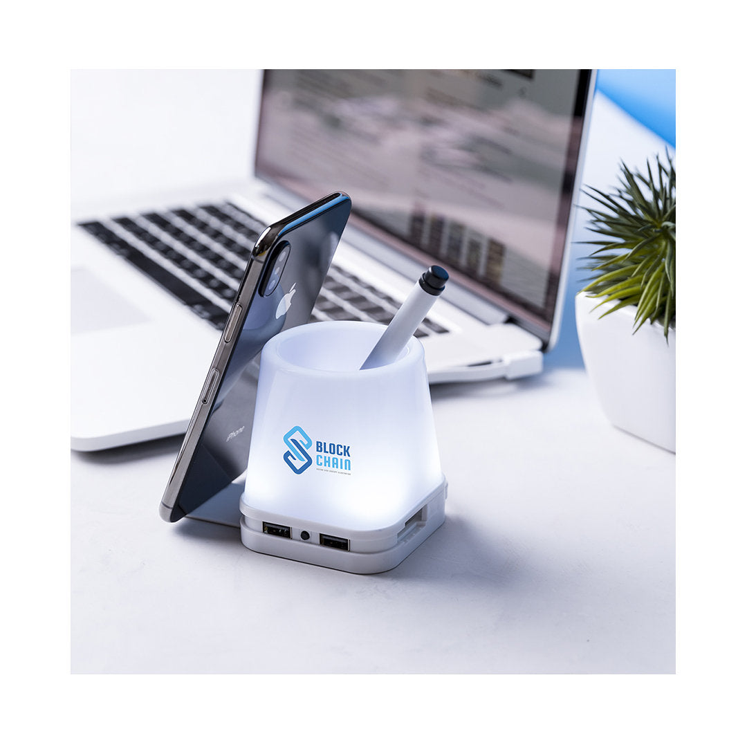Belind USB Pen Holder with Integrated Ports – Ideal for Irish Businesses