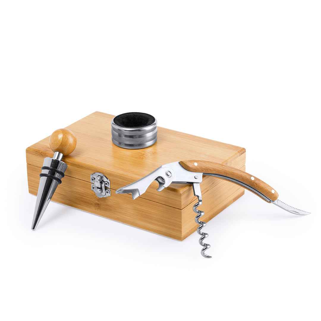 Nitol Bamboo Wine Set – Sustainable Wine Accessories for Irish Businesses