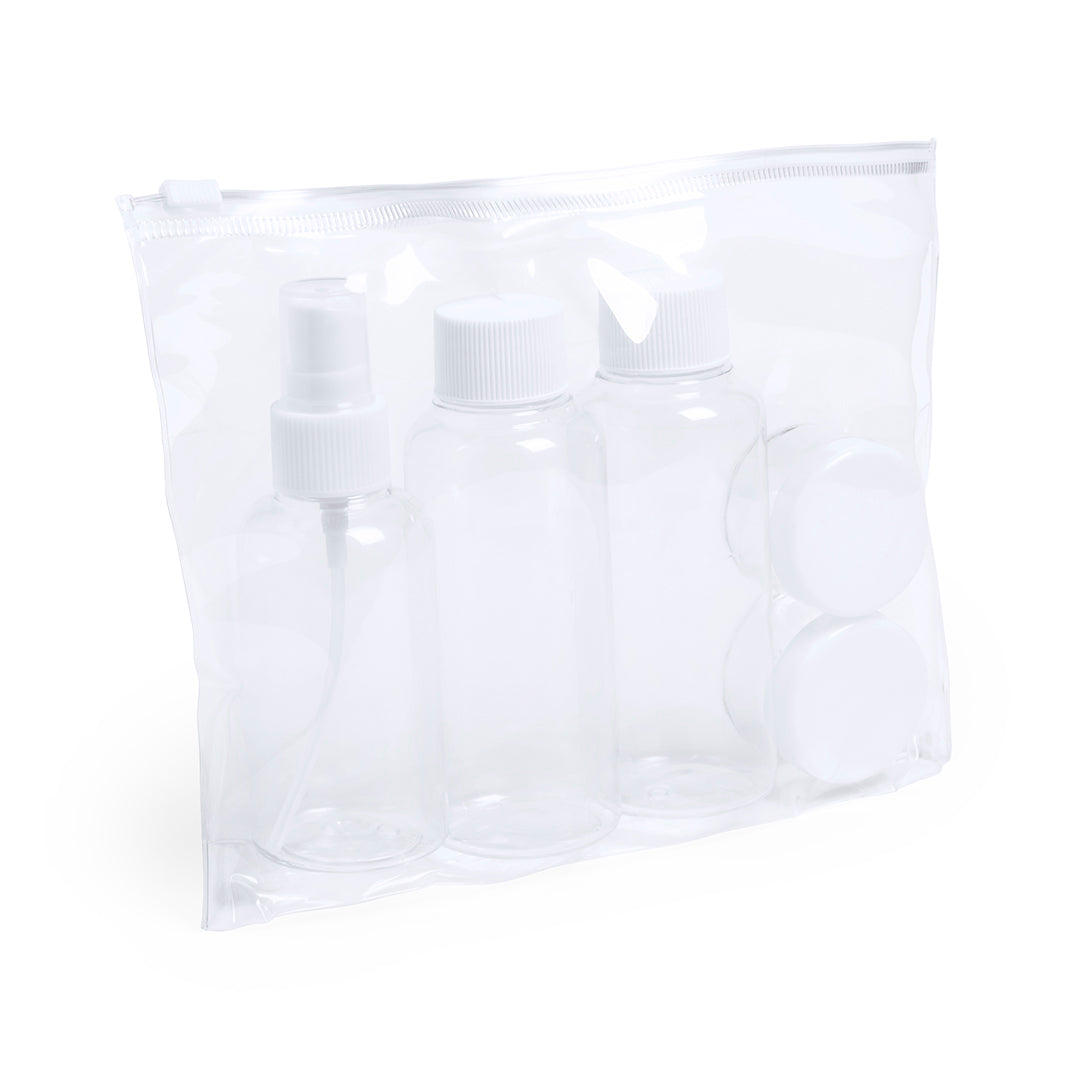 Flaut Travel Set – Transparent Beauty Bag with 5 Accessories