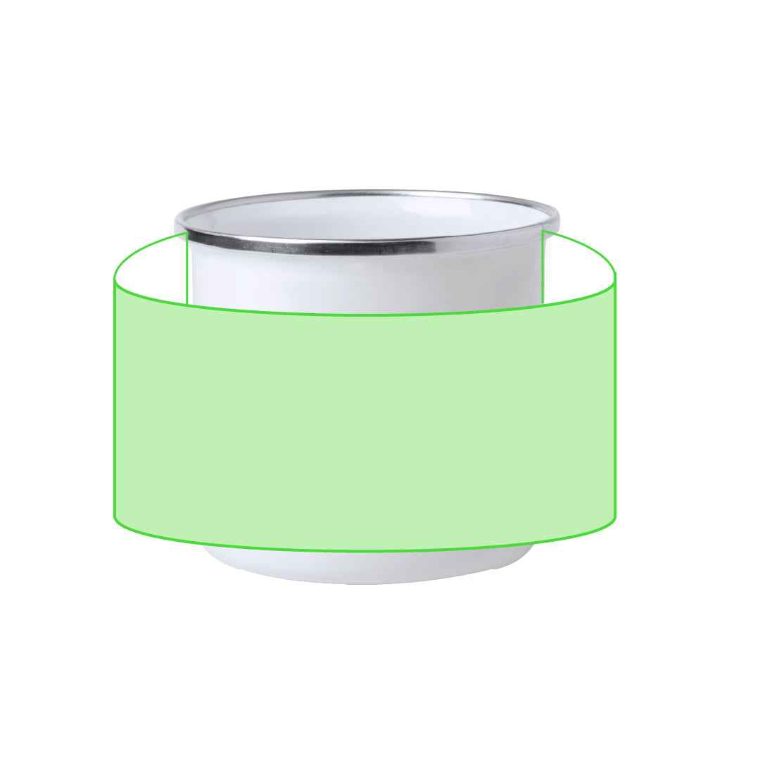 Neyms Sublimation Metal Mug – Retro Style Customisable Drinkware