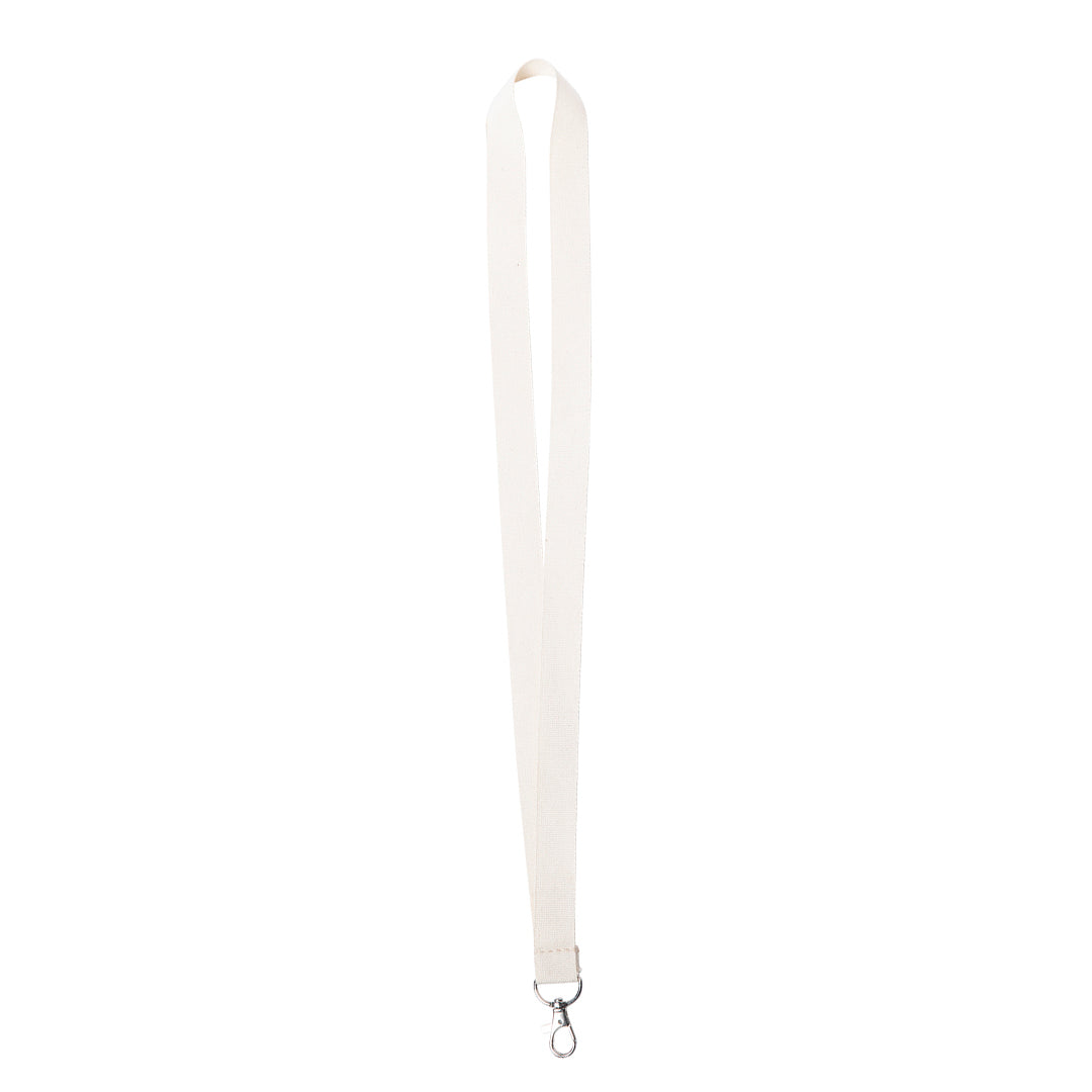 Mirok Cotton Lanyard – Natural Cotton Lanyard with Metal Carabiner
