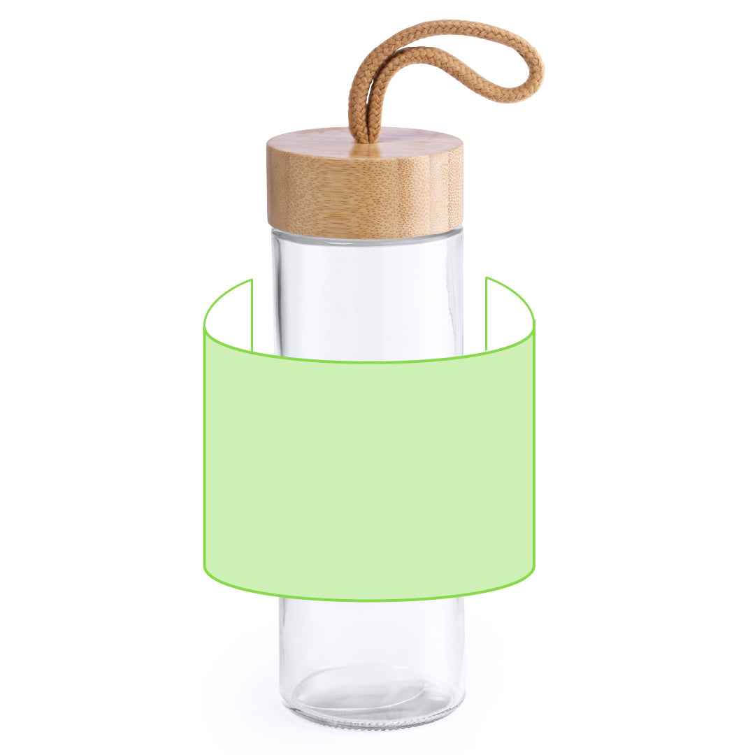 Burdis Sustainable Jar – Eco-Friendly 420ml Glass Jar with Bamboo Lid