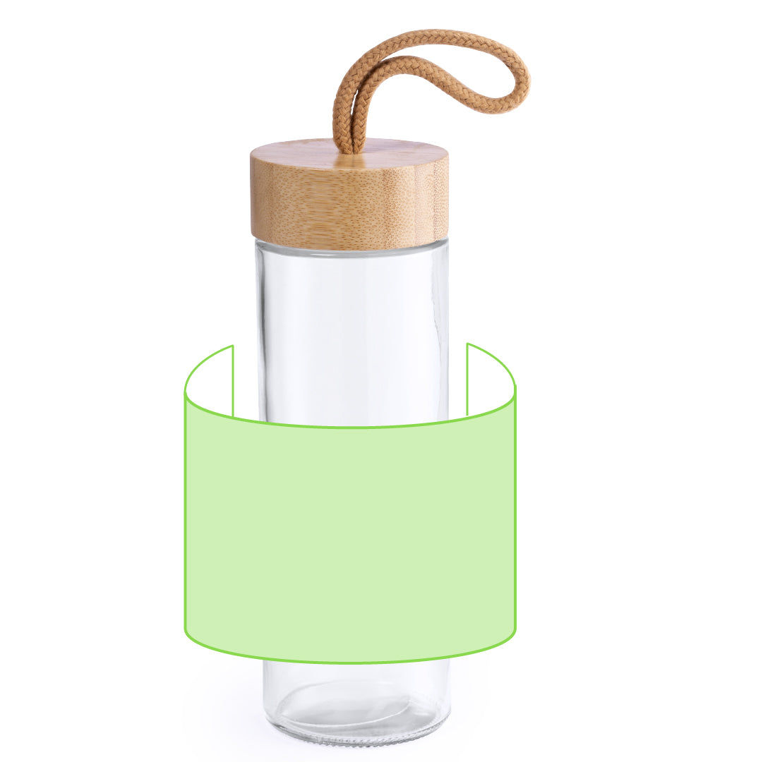 Burdis Sustainable Jar – Eco-Friendly 420ml Glass Jar with Bamboo Lid