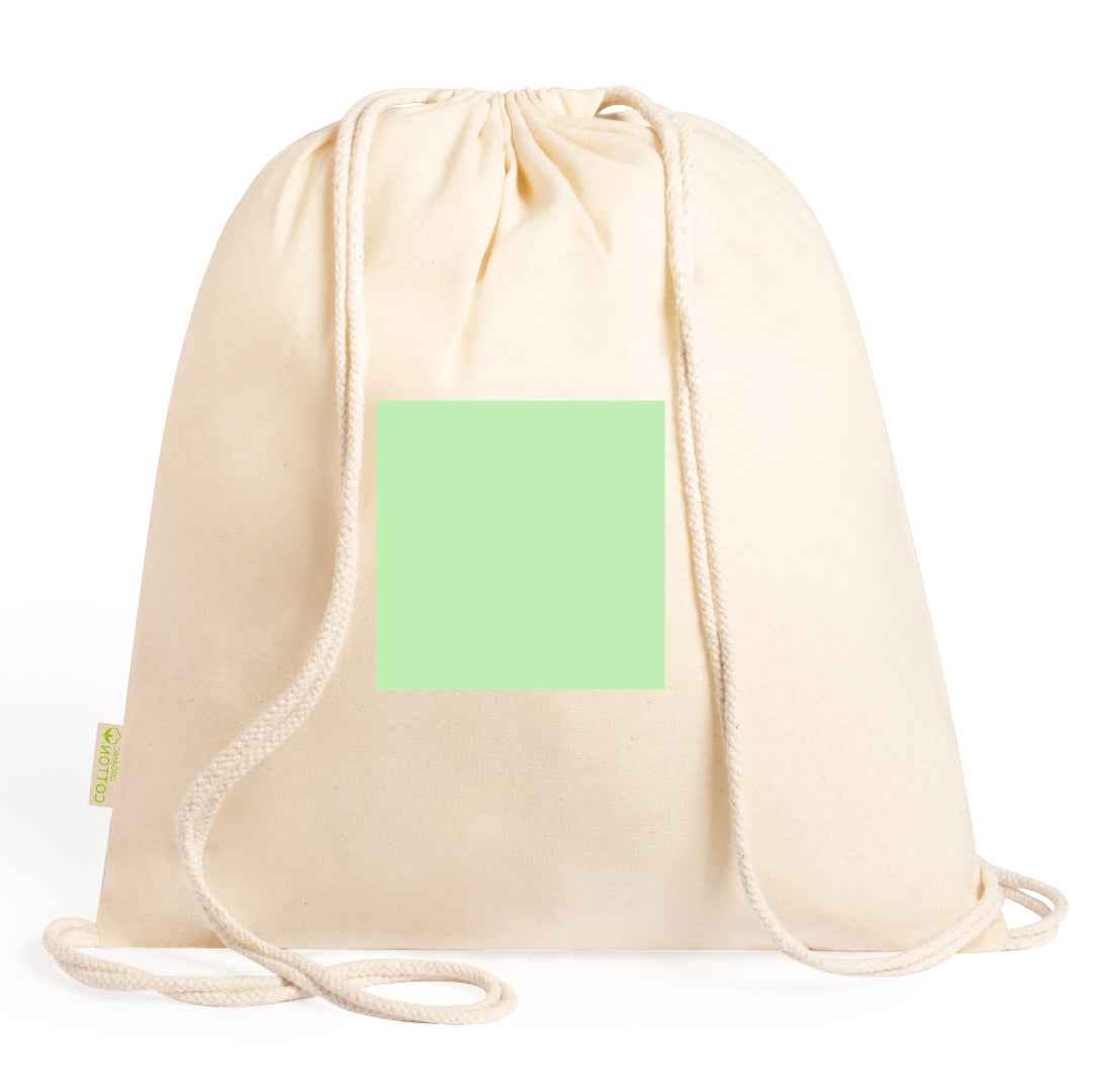 Tibak Organic Cotton Drawstring Backpack – Sustainable and Practical