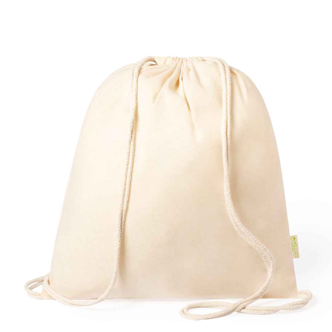 Tibak Organic Cotton Drawstring Backpack – Sustainable and Practical