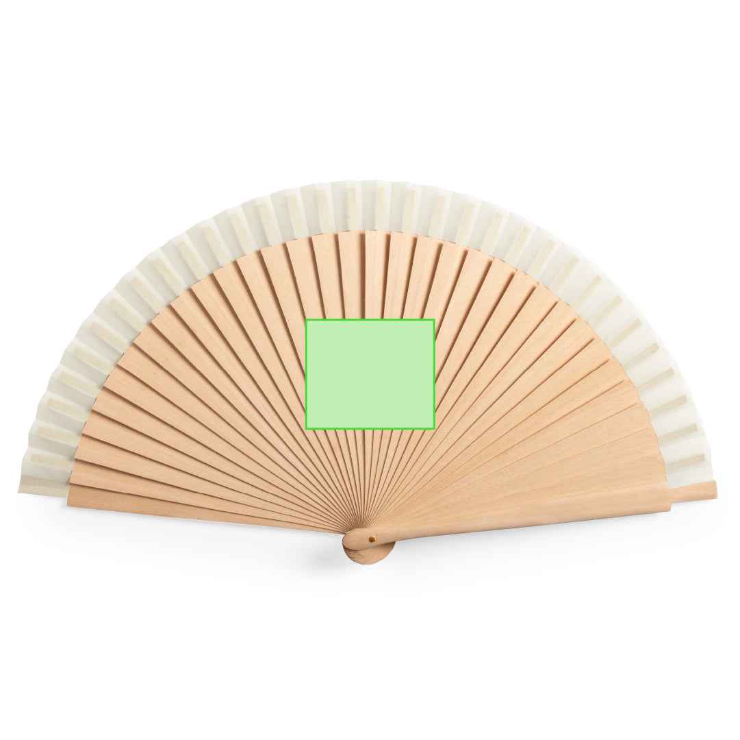 Dubert Wooden Fan – Eco-Friendly Promotional Item for Irish Businesses