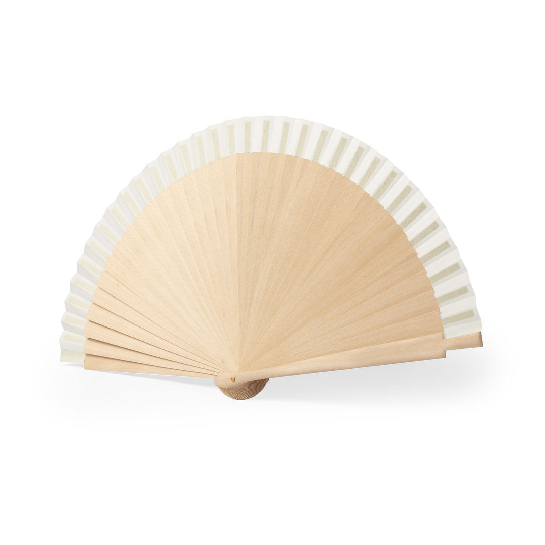 Dubert Wooden Fan – Eco-Friendly Promotional Item for Irish Businesses