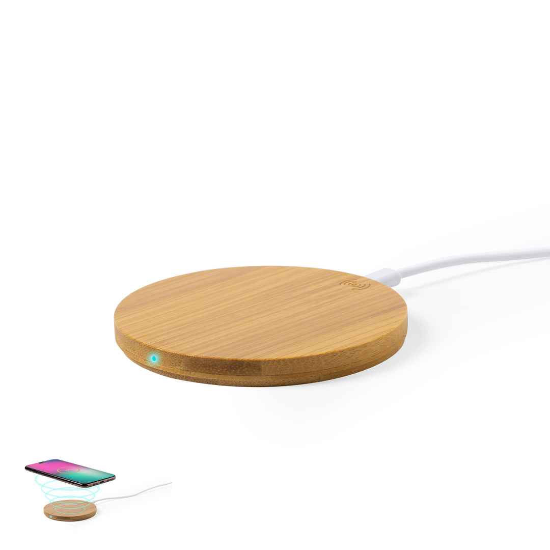 wireless charger bamboo - Hebant