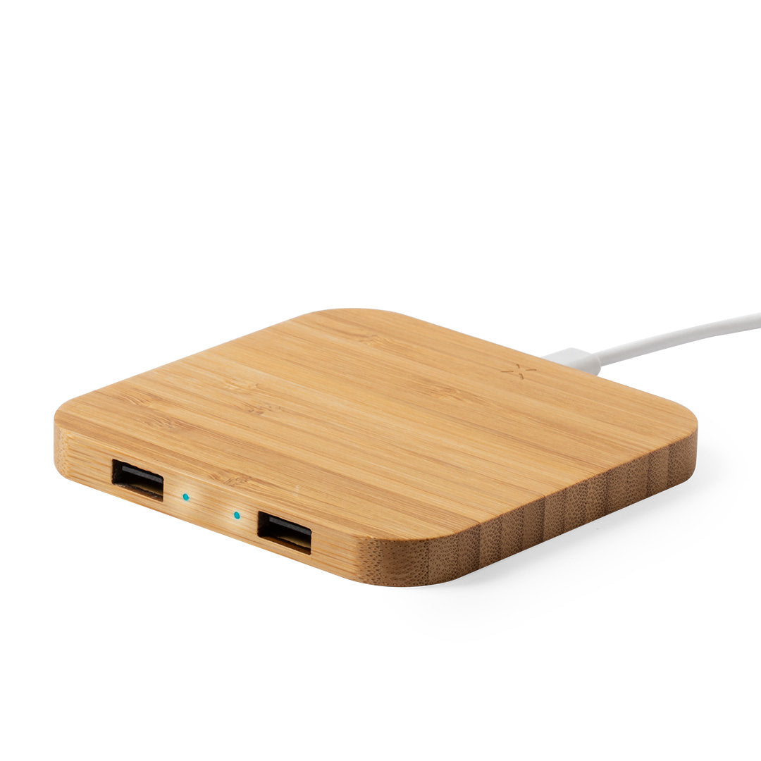 Dumiax Wireless Charger with Bamboo Shell | Eco-Friendly Charging Solution