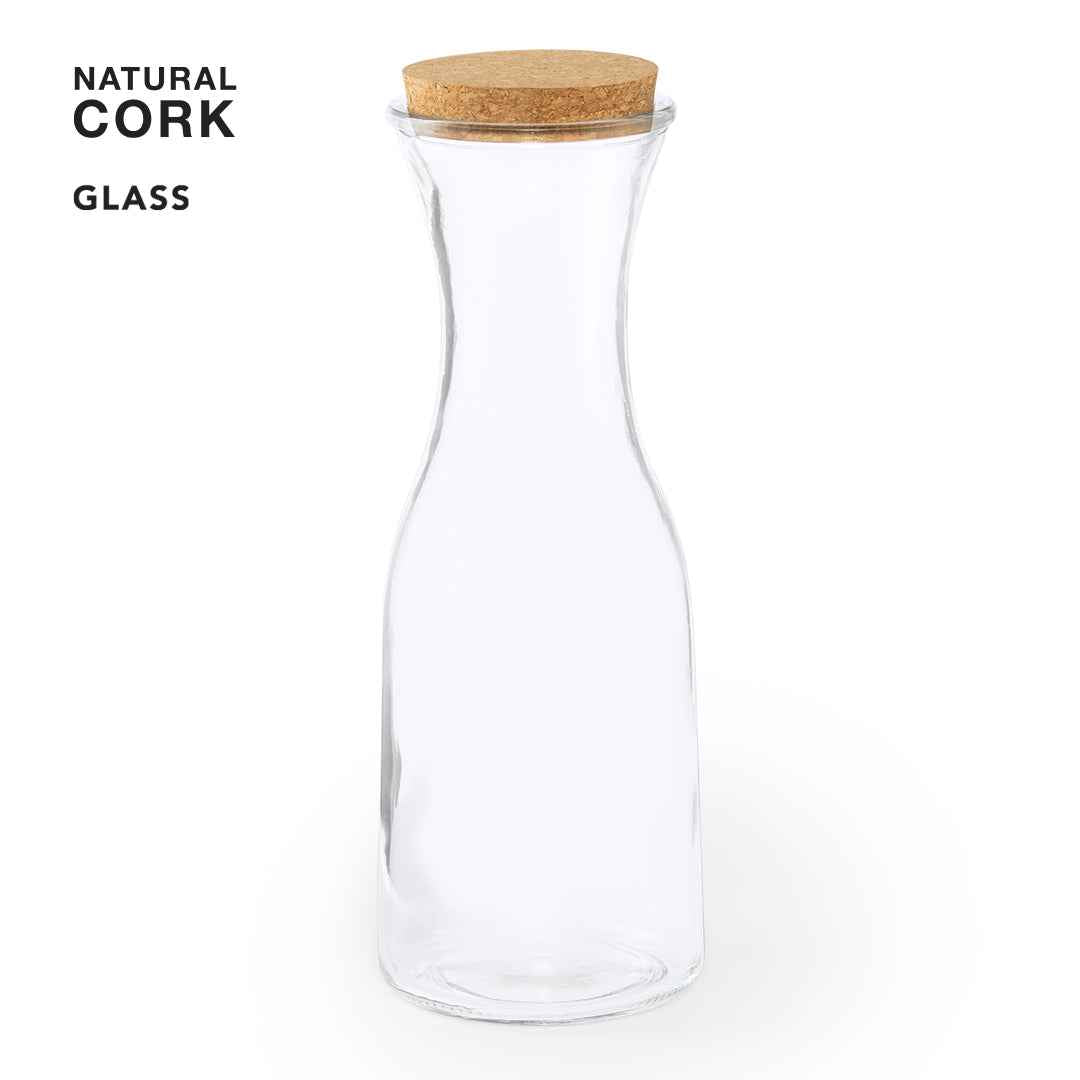 Lonpel Glass Bottle – Eco-Friendly 1L Capacity Bottle with Natural Cork Lid