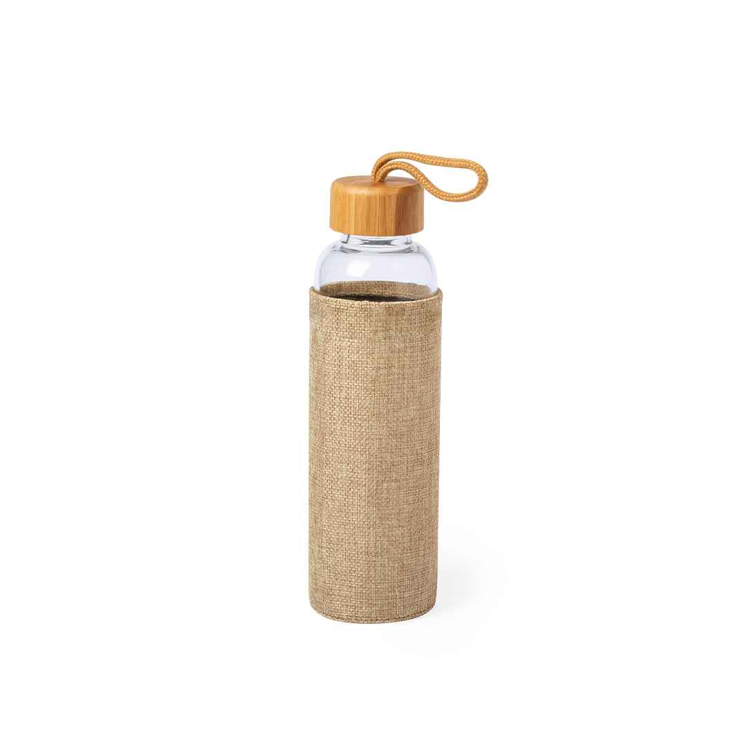 Kasfol Nature Bottle – Eco-Friendly Bamboo and Glass Water Bottle