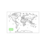 Palsy Scratch Map for Travel Lovers – Laminated Paper Travel Map
