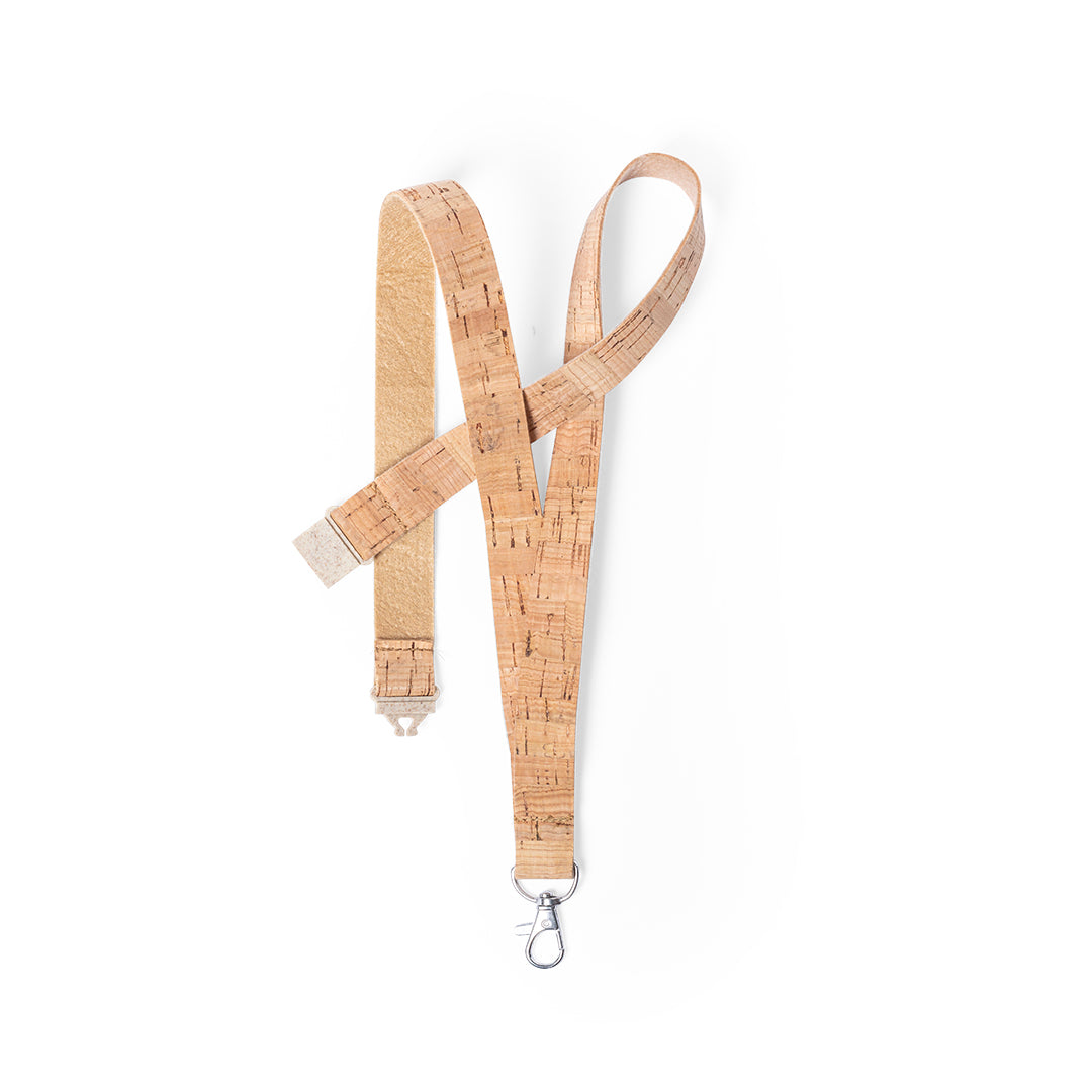Bespal Natural Cork Lanyard - Sustainable Office Accessories