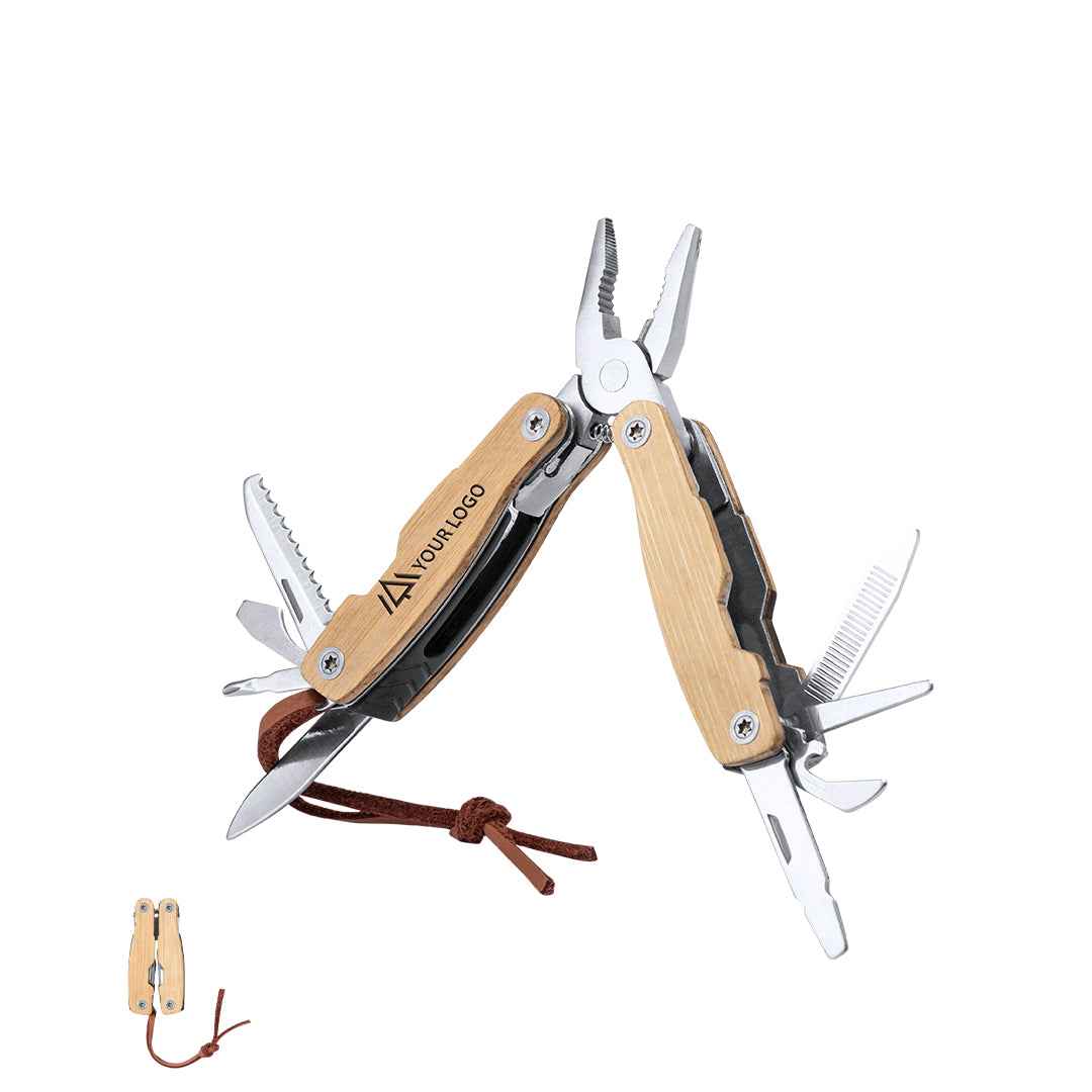 Folnax Multi-Tool – Durable 12-Function Tool with Bamboo Handle