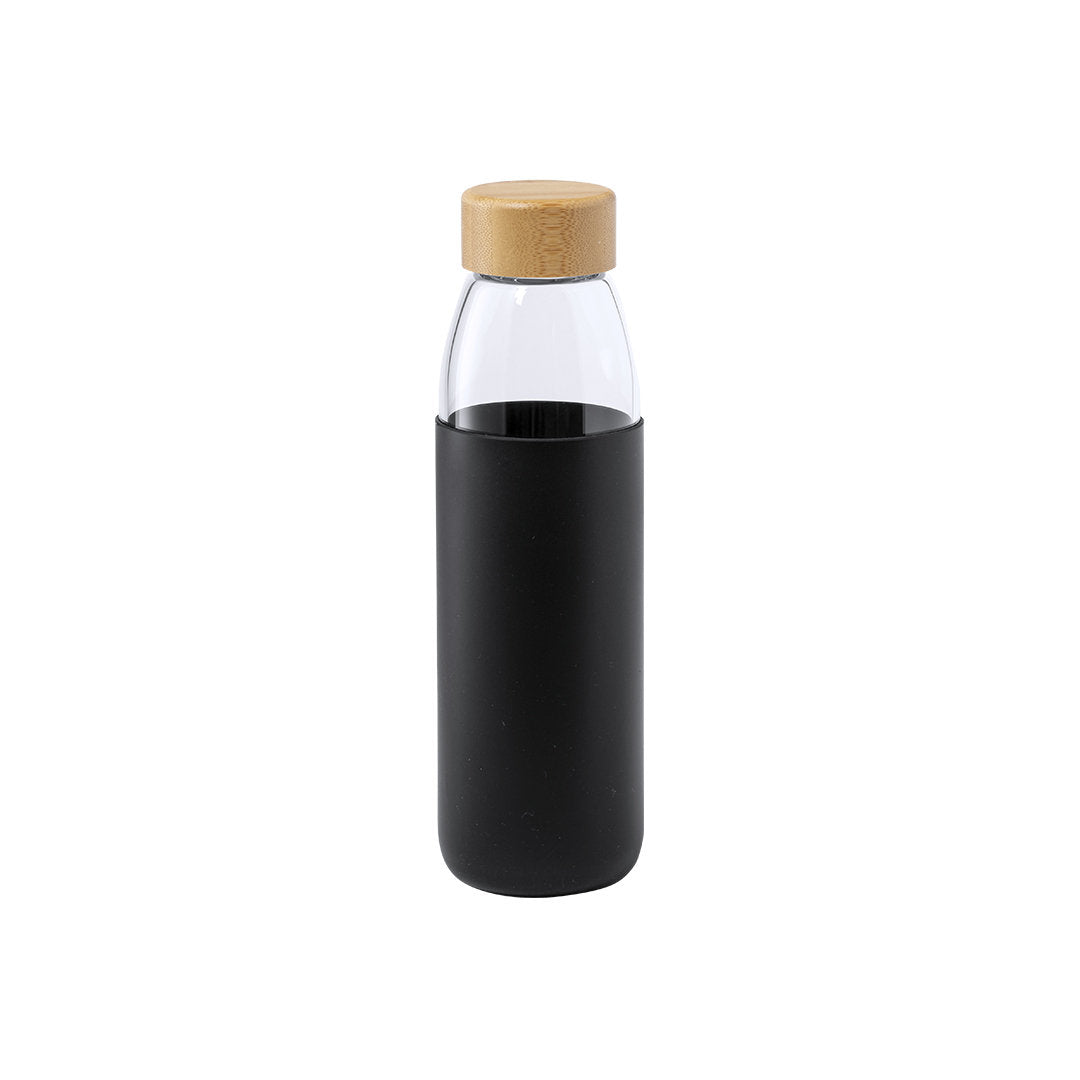 Teltox Sustainable Bottle – Eco-Friendly Glass Water Bottle with Bamboo Cap