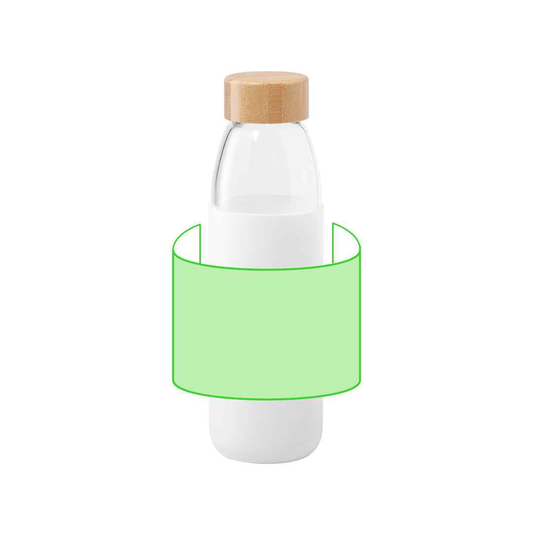 Teltox Sustainable Bottle – Eco-Friendly Glass Water Bottle with Bamboo Cap