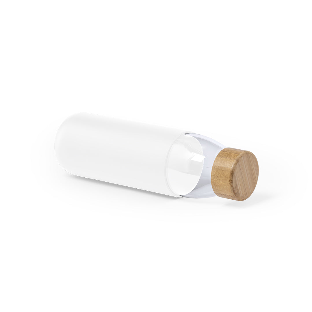 Teltox Sustainable Bottle – Eco-Friendly Glass Water Bottle with Bamboo Cap