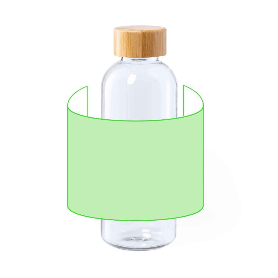 Solarix Sustainable Bottle – Eco-Friendly 600ml RPET Bottle with Bamboo Cap