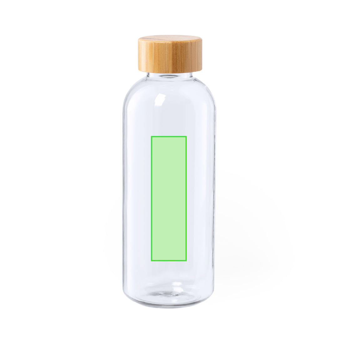Solarix Sustainable Bottle – Eco-Friendly 600ml RPET Bottle with Bamboo Cap
