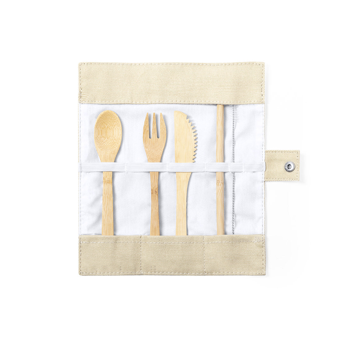 Corpax Bamboo Cutlery Set – Sustainable and Practical Takeaway Solution