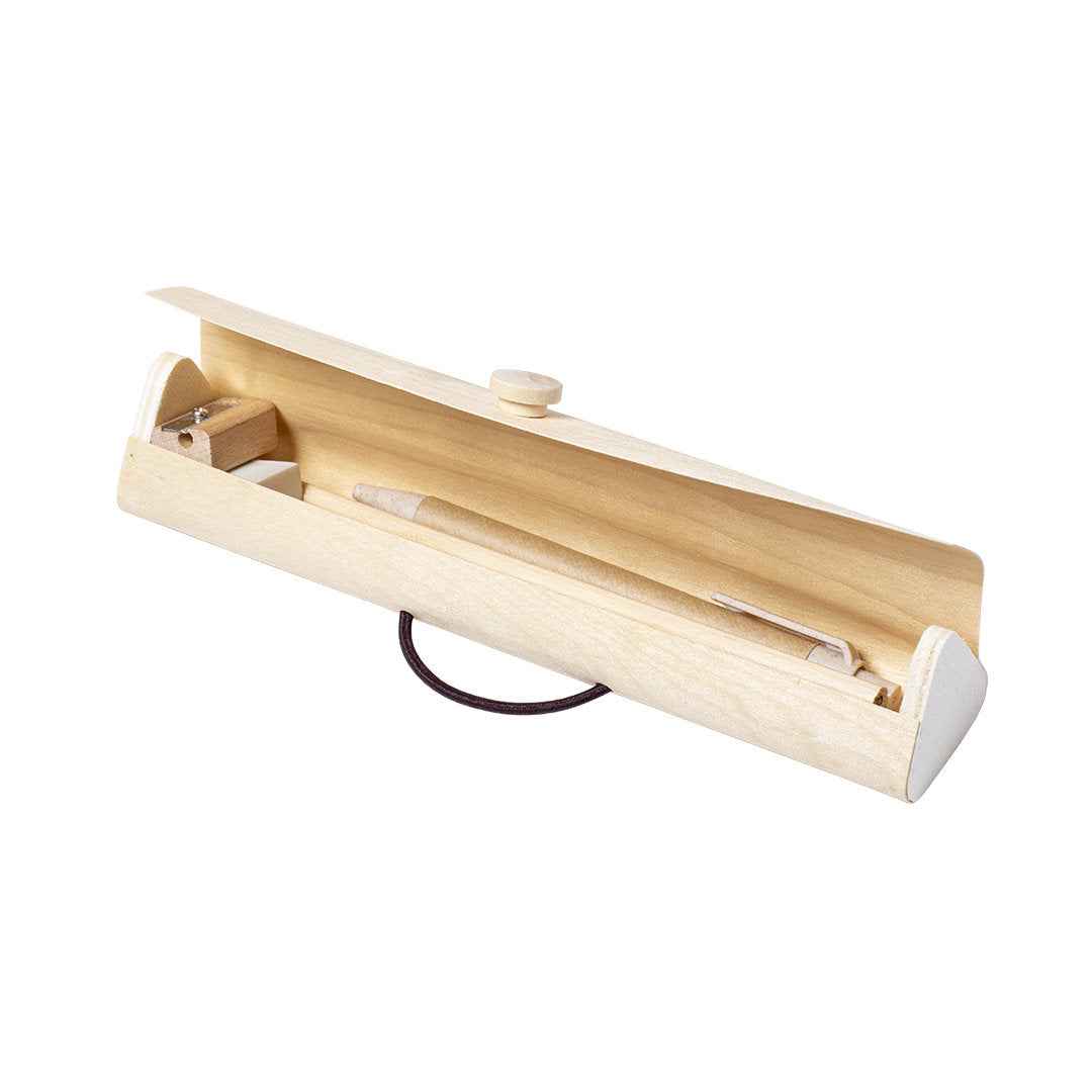 Palermo Wooden Stationery Case – Sustainable Writing Set for Businesses