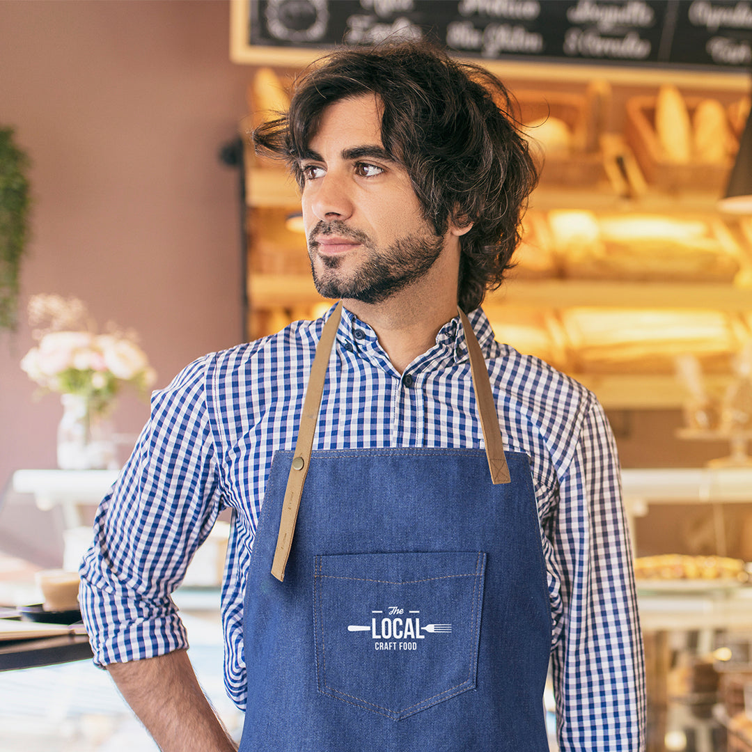 Rober Heavy-Duty Apron with Denim Finish for Irish Businesses